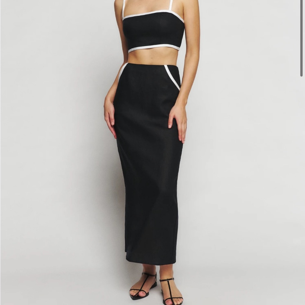 Reformation Elena Linen Two Piece